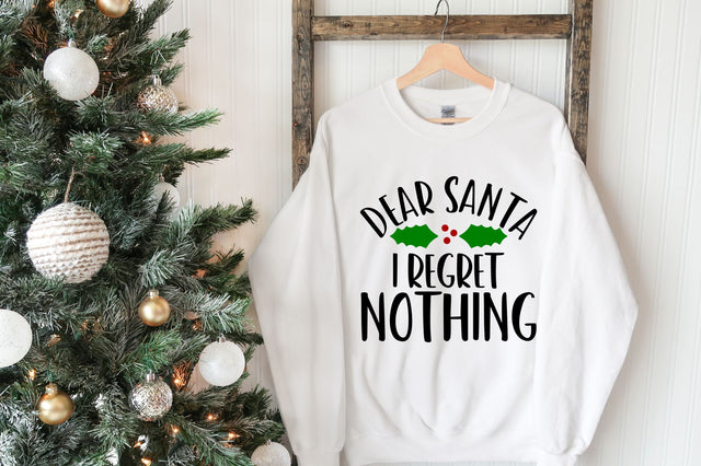 Dear Santa I Regret Nothing | Funny Christmas Cut File SVG RedFoxDesignsUS 