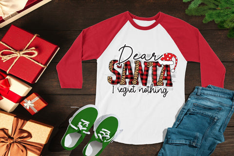 Dear Santa I Regret Nothing, Funny Christmas PNG Sublimation CraftLabSVG 