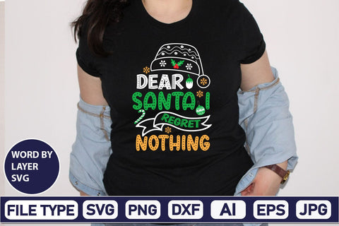 Dear Santa I Regret Nothing SVG Cut File SVG DesignPlante 503 