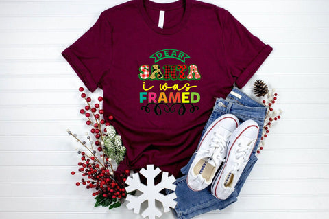 Dear Santa, I was framed Sublimation SVGArt 