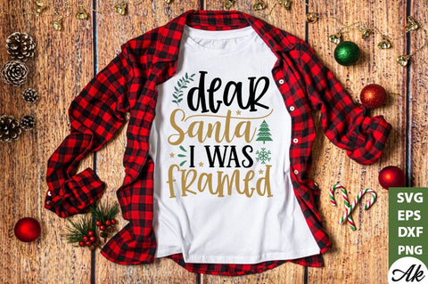 Dear santa i was framed SVG SVG akazaddesign 