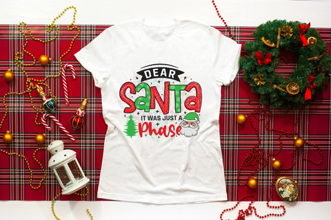 Dear Santa It Was Just a Phase PNG Sublimation Sublimation CraftLabSVG 