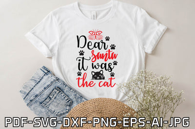 dear santa it was the cat SVG farhad farhad 