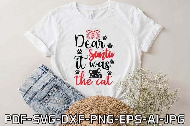dear santa it was the cat SVG farhad farhad 