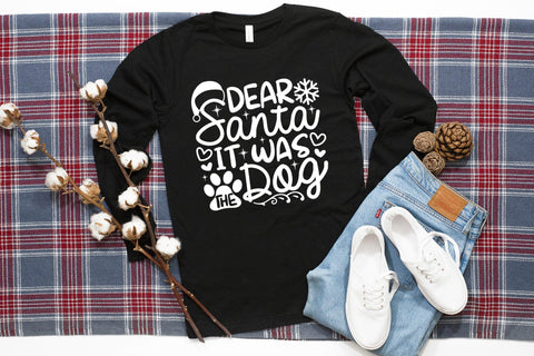 Dear Santa It Was the Dog - Christmas Dog SVG SVG CraftLabSVG 