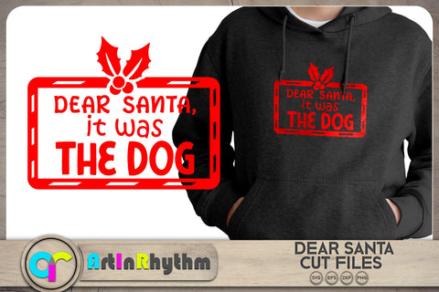 Dear Santa it was the dog / Christmas SVG SVG Artinrhythm shop 
