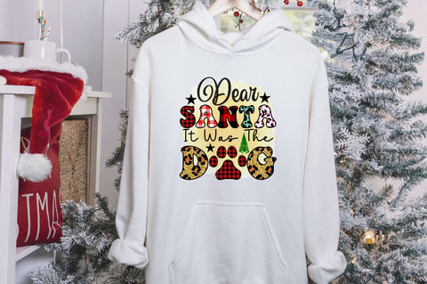 dear santa it was the dog Sublimation SVGArt 