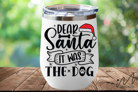 Dear Santa it was the dog svg, Christmas dog svg, Christmas svg, Cut files, Christmas Cricut, Christmas Holiday, Svg, T-shirt, Winter svg, Snow svg SVG Isabella Machell 