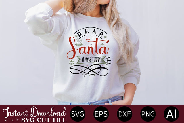 Dear Santa It Was Them SVG SVG designmaster24 