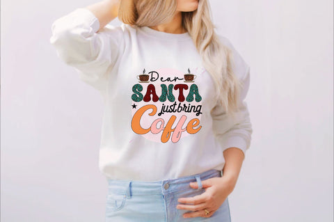 dear santa just bring coffe Sublimation SVGArt 