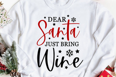 Dear Santa Just Bring Wine SVG SVG zoellartz 