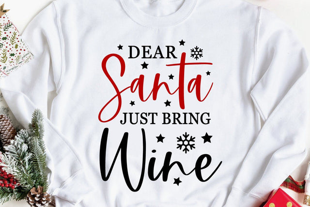 Dear Santa Just Bring Wine SVG SVG zoellartz 