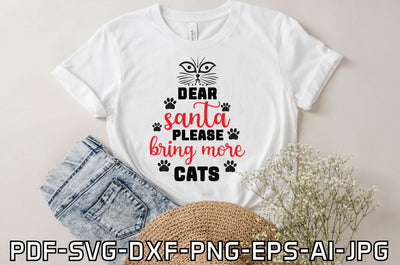 dear santa please bring more cats SVG farhad farhad 