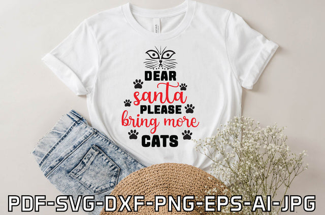 dear santa please bring more cats SVG farhad farhad 