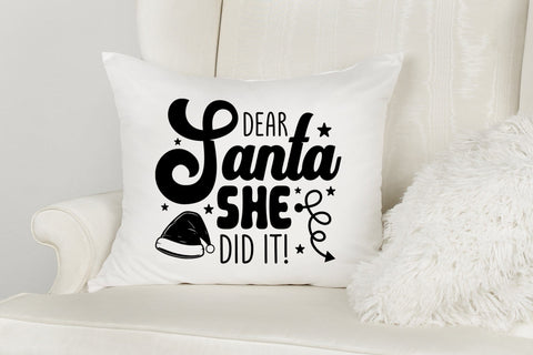 Dear Santa She Did It | Christmas SVG SVG CraftLabSVG 