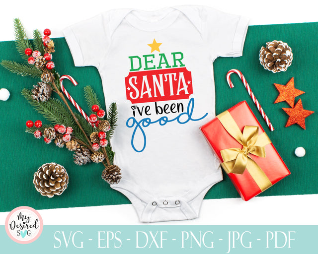Dear Santa Svg, funny christmas svg, kids christmas svg, holiday svg, naughty list svg, santa baby, christmas svg file, Cricut or Silhouette SVG MyDesiredSVG 