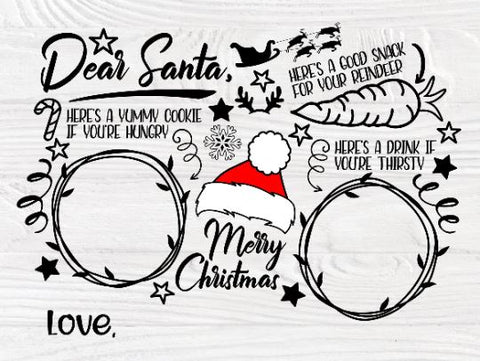 Dear Santa Tray SVG Bundle, Christmas Svg, Cookies SVG TonisArtStudio 