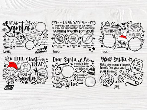 Dear Santa Tray SVG Bundle, Christmas Svg, Cookies SVG TonisArtStudio 