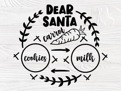 Dear Santa Tray SVG Bundle, Christmas Svg, Cookies SVG TonisArtStudio 
