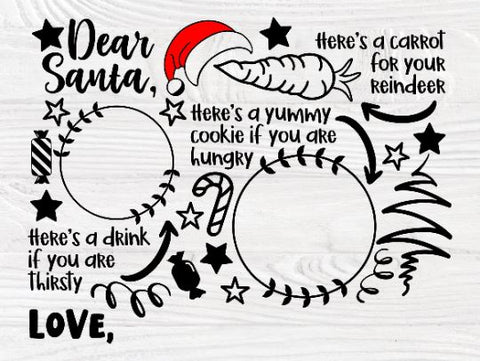 Dear Santa Tray SVG Bundle, Christmas Svg, Cookies SVG TonisArtStudio 