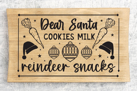 Dear Santa Tray SVG Bundle SVG Regulrcrative 