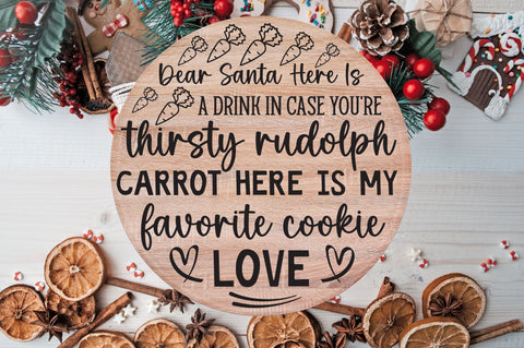 Dear Santa Tray SVG Bundle SVG Regulrcrative 