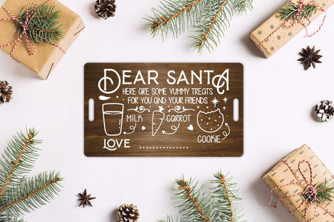 Dear Santa Tray SVG, Christmas Tray SVG SVG CraftLabSVG 