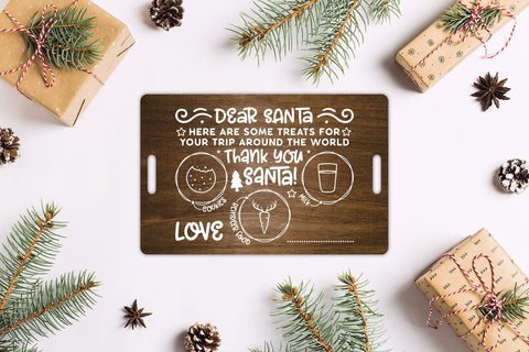 Dear Santa Tray SVG | Christmas Tray SVG SVG CraftLabSVG 