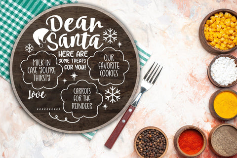 Dear Santa Tray SVG | Christmas Tray SVG SVG CraftLabSVG 