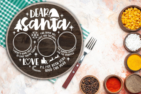 Dear Santa Tray SVG, Milk and Cookies Christmas SVG SVG CraftLabSVG 