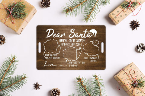 Dear Santa Tray SVG - Milk and Cookies Christmas SVG SVG CraftLabSVG 