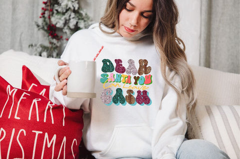 Dear Santa You Can Leave cash Sublimation SVGArt 