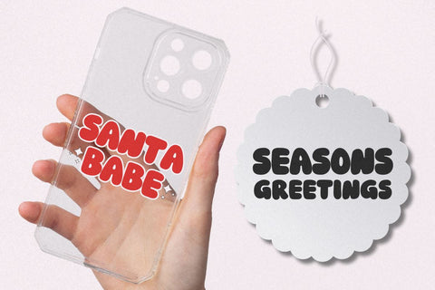 Dear Snow - Retro Bubbly Font Font Masyafi Studio 