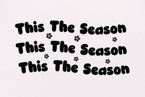 Dear Snow - Retro Bubbly Font Font Masyafi Studio 