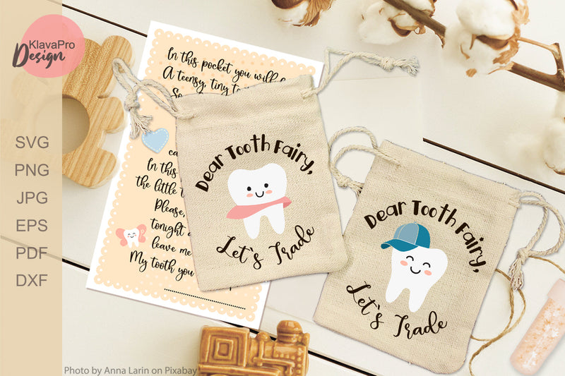 Dear Tooth Fairy, Let`s trade - Tooth fairy svg - So Fontsy