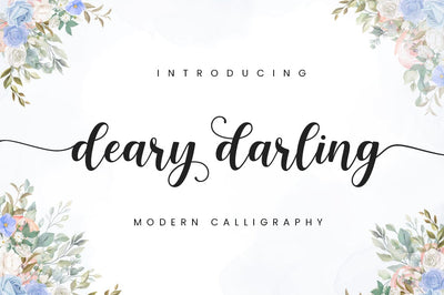 Deary Darling Font Manjali_Studio 