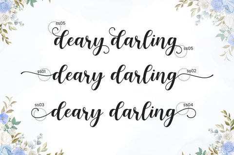 Deary Darling Font Manjali_Studio 