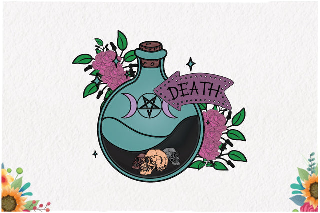 Death Bottle Black Magic Sublimation Sublimation Jagonath Roy 