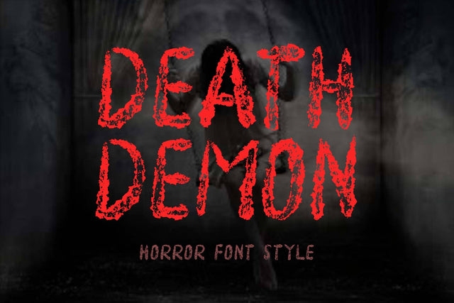 Death Denom Font Prasetya Letter 