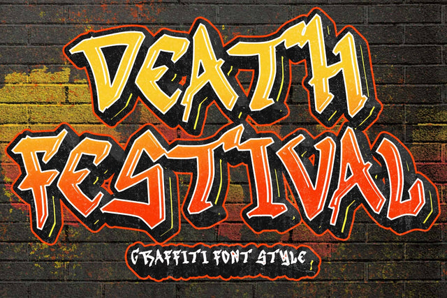 Death Festival Font Prasetya Letter 