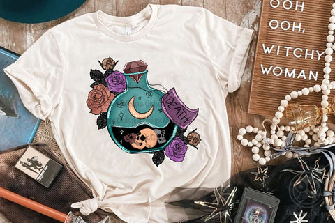 Death Magic Bottle Sublimation Design SVG LAM HOANG THUY 