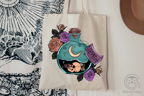 Death Magic Bottle Sublimation Design SVG LAM HOANG THUY 