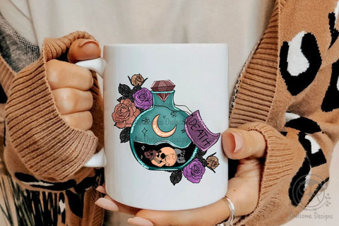 Death Magic Bottle Sublimation Design SVG LAM HOANG THUY 