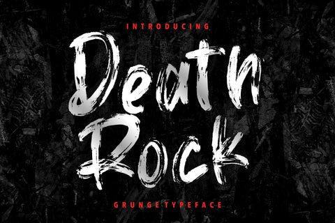 Death Rock Grunge Typeface Font Creatype Studio 