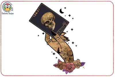 Death Tarot Sublimation Design Sublimation LAM HOANG THUY 