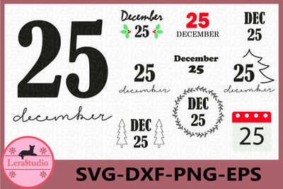 December 25 SVG Lerastudio 
