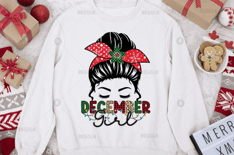 December girl Sublimation Design Sublimation Regulrcrative 
