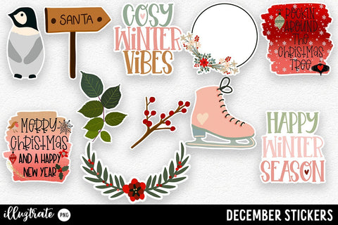 Snow Vibes Stickers PNG