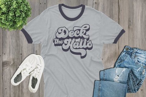 Deck the Halls Christmas SVG SVG Style and Stencil 