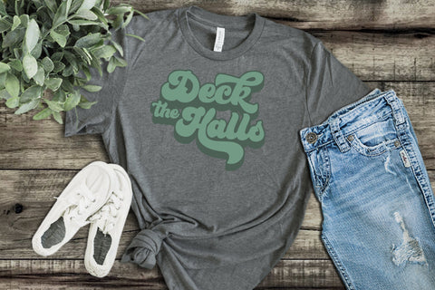 Deck the Halls Christmas SVG SVG Style and Stencil 